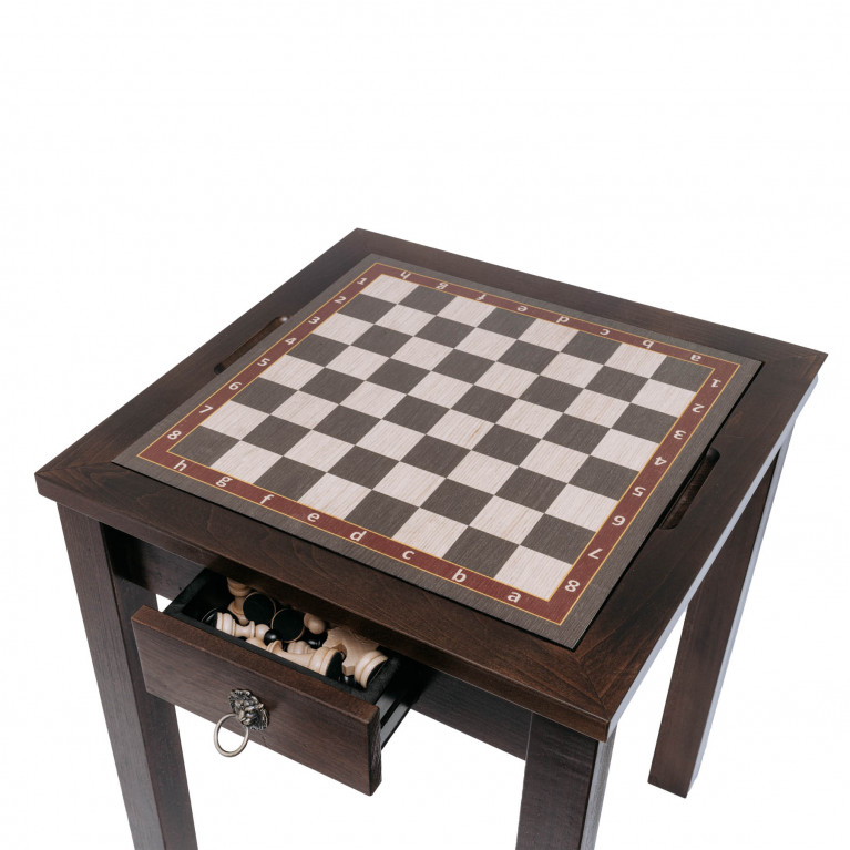 Sakkasztal "Harmony", klasszikus, kombinált (tömör bükk, sakk/backgammon/kávé) 